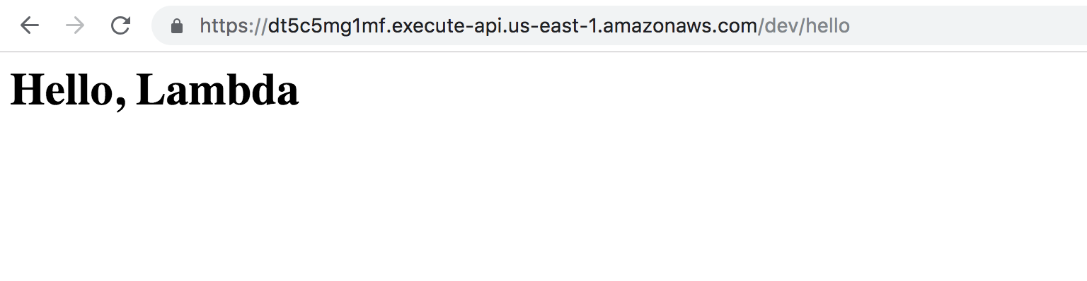 Результат работы лямбды