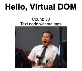 Результат обновления измененных элементов